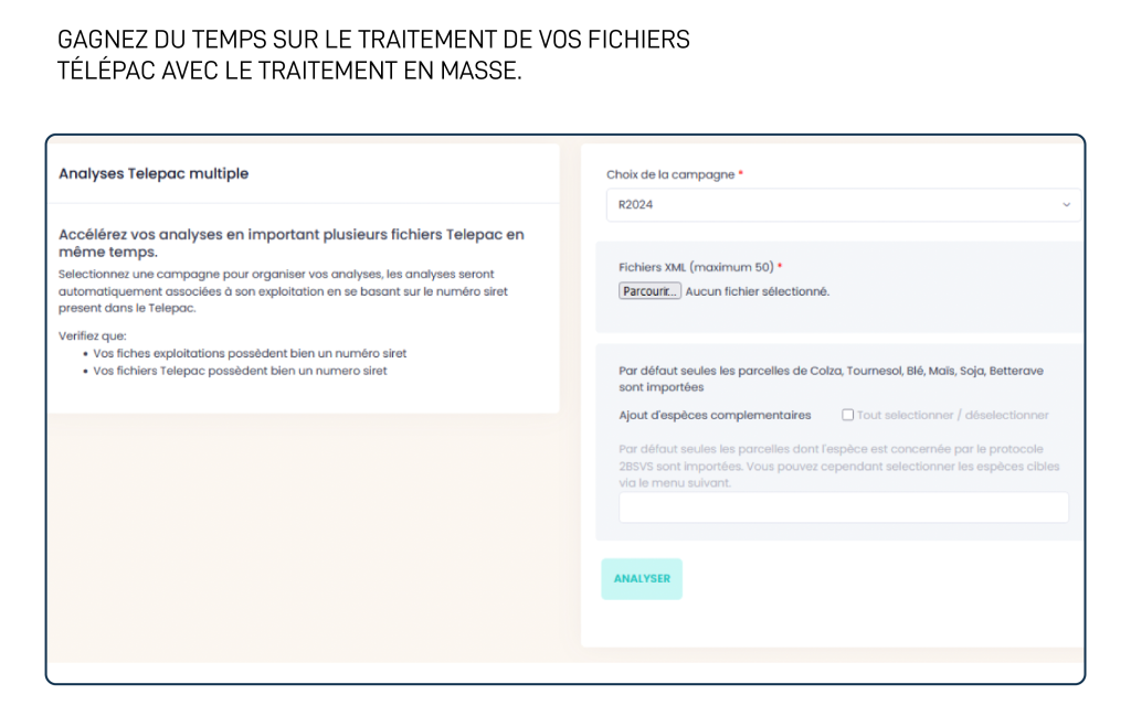 Gagnez du temps sur le traitement de vos fichiers télépac avec le traitement en masse